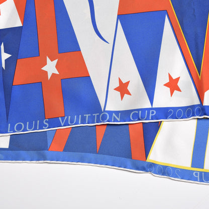 Louis Vuitton Silk Cup Scarf Blue 3 of 4