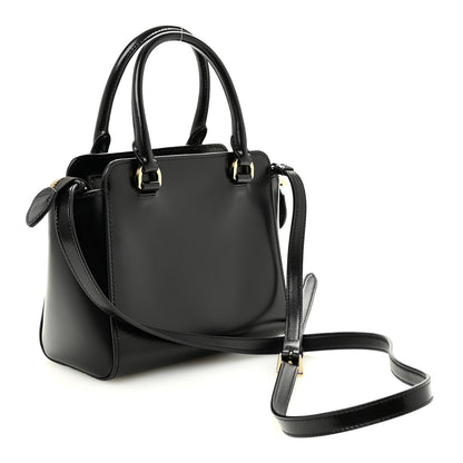 Prada Spazzolato Mini Zippered Tote Black 3 of 9