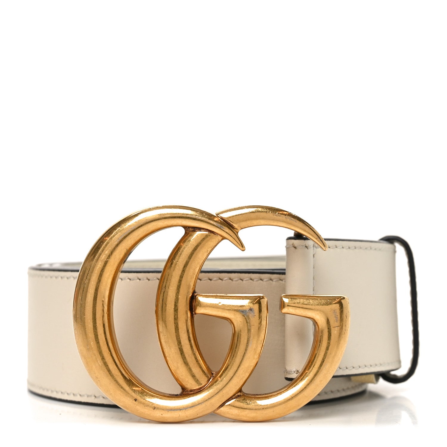 Gucci Calfskin Double G 40mm Belt 85 34 Mystic White 1 of 4