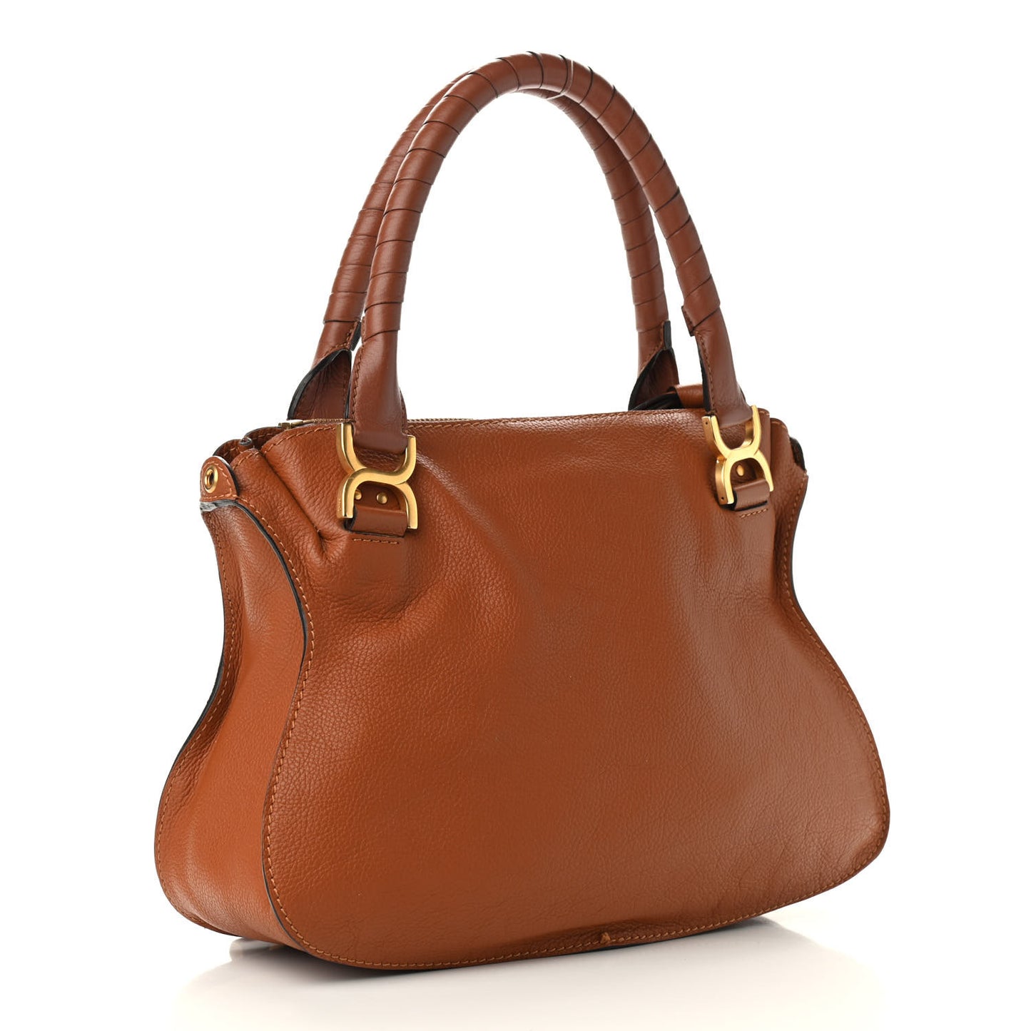 Calfskin Medium Marcie Satchel Tan