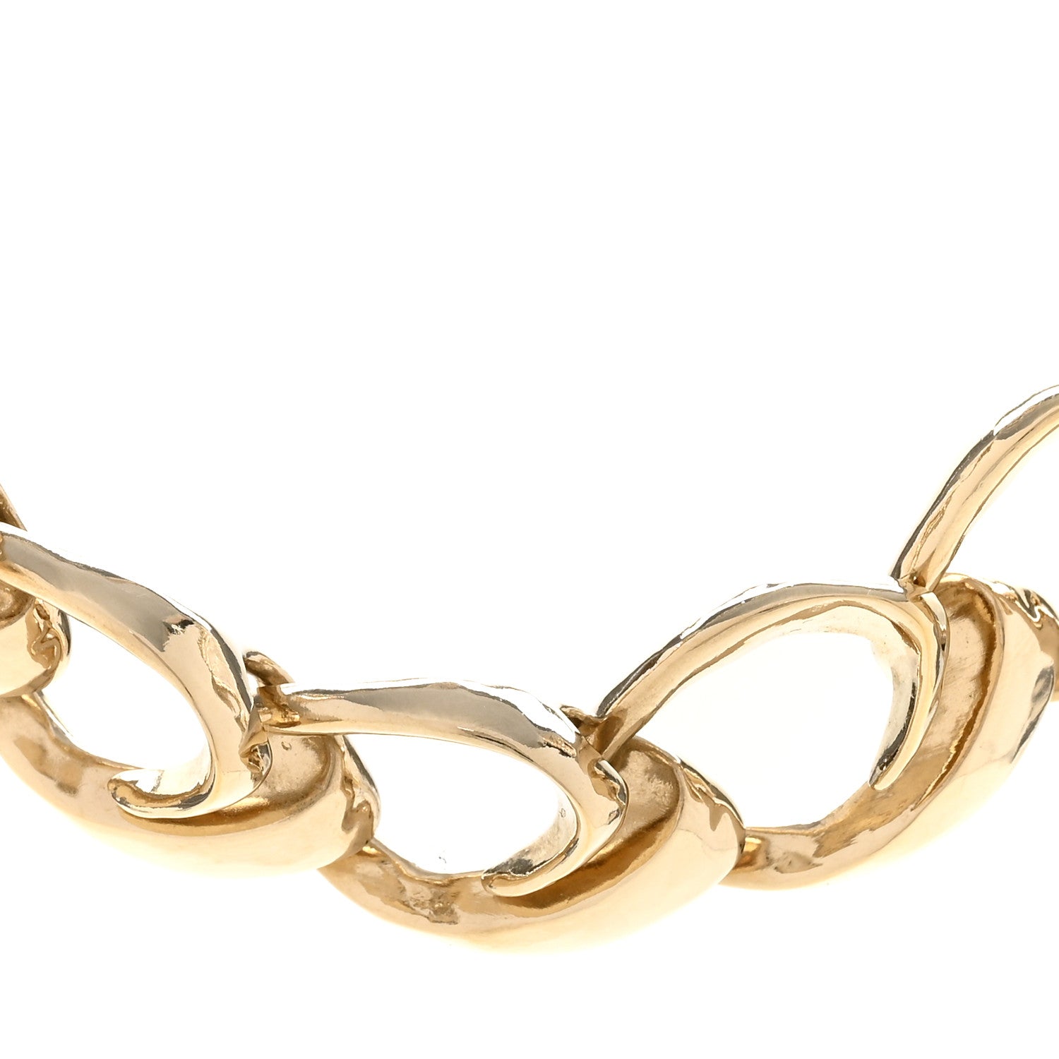 Chanel Crystal CC Chain Choker Necklace Gold 5 of 8