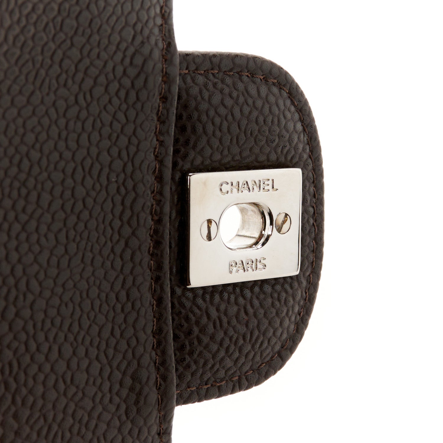 Chanel Caviar Quilted East West Flap Dark Brown 11 of 21