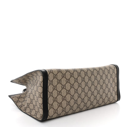 Gucci GG Supreme Monogram Medium Padlock Tote Black 4 of 10