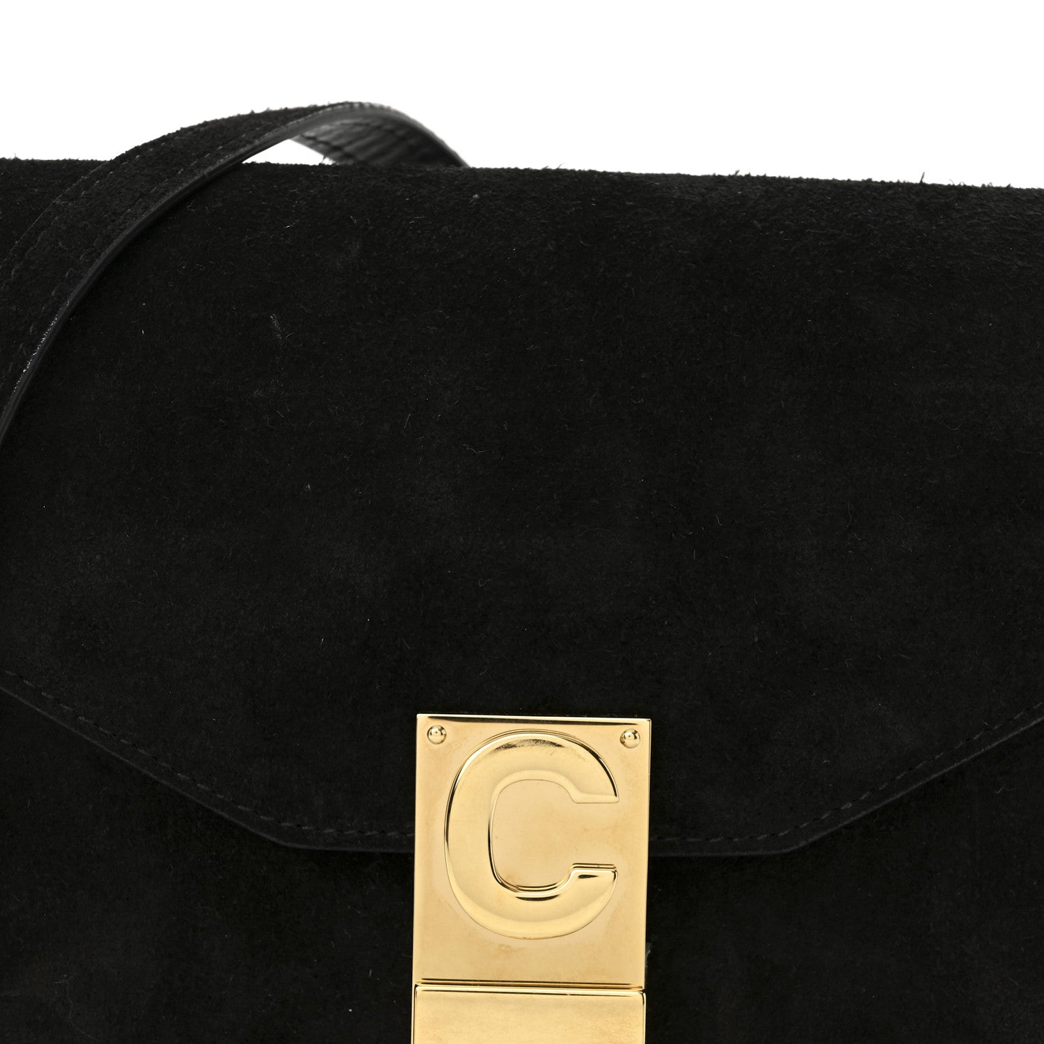 Celine Suede Small Pampille C Bag Black 7 of 10