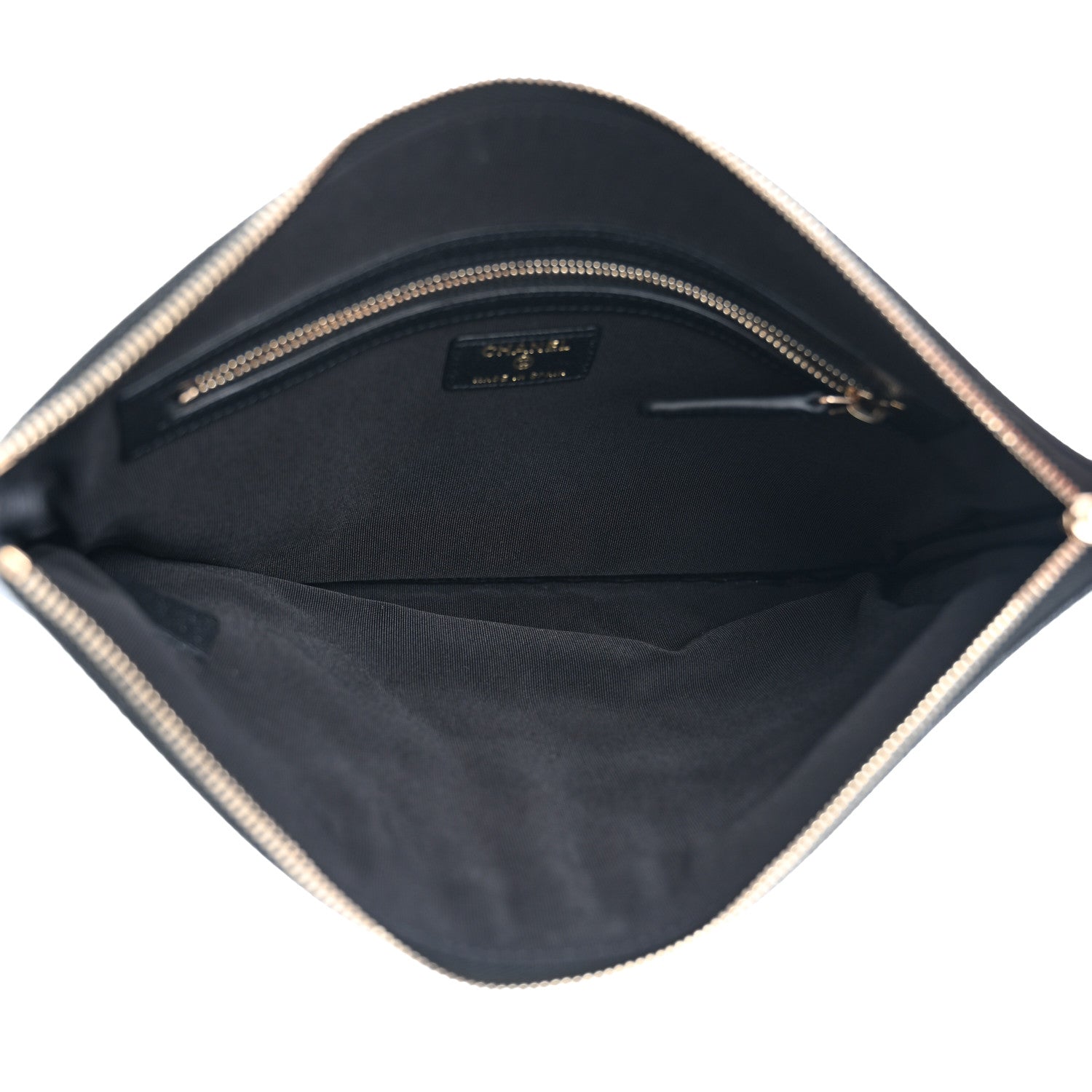 Chanel Caviar Quilted Medium Vintage Mademoiselle Cosmetic Case Black 5 of 12