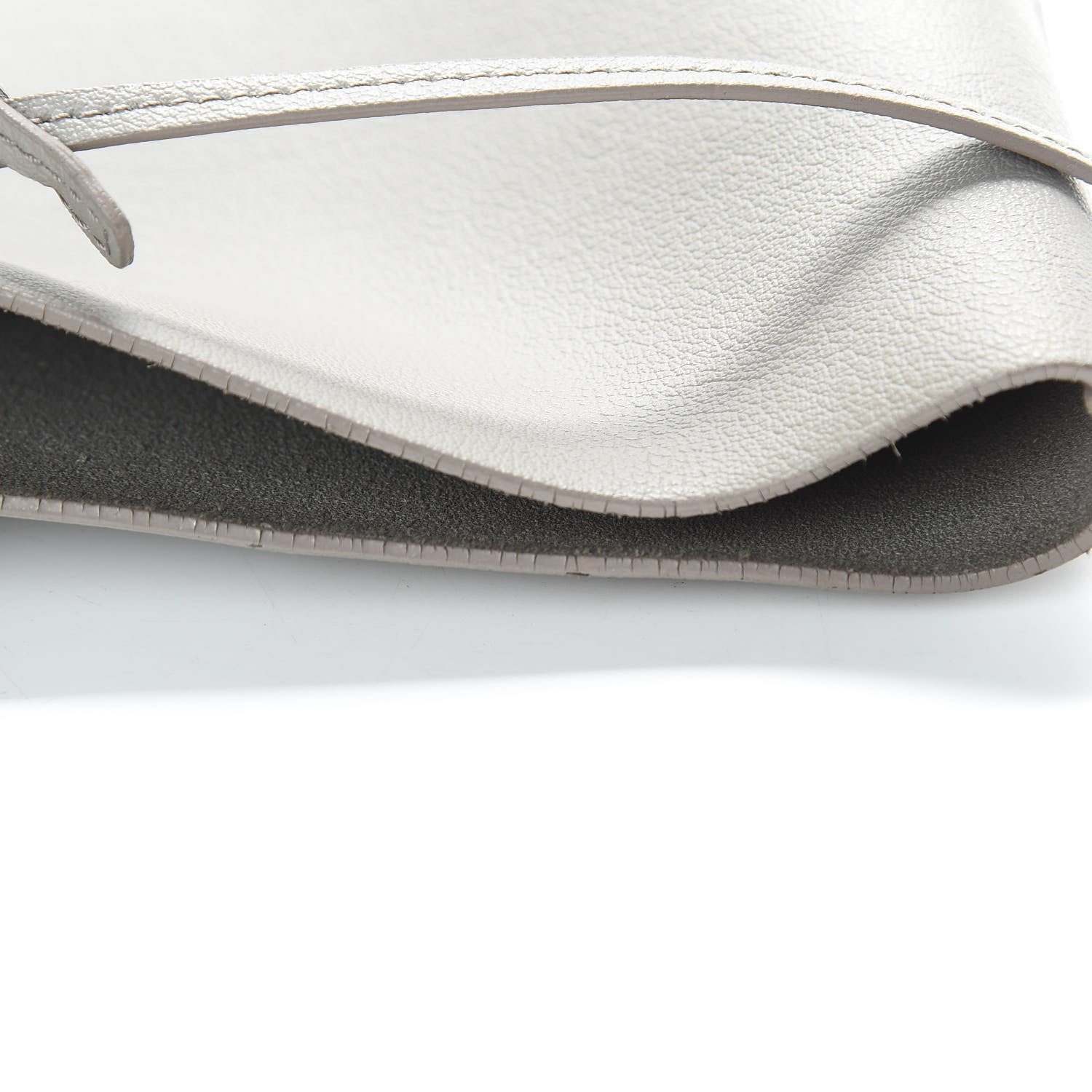 Saint Laurent Calfskin Medium Shopping Tote Light Gray 10 of 16