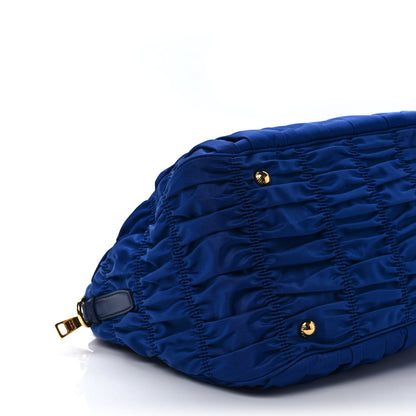Prada Tessuto Nylon Gaufre Tote Bleutte 7 of 10
