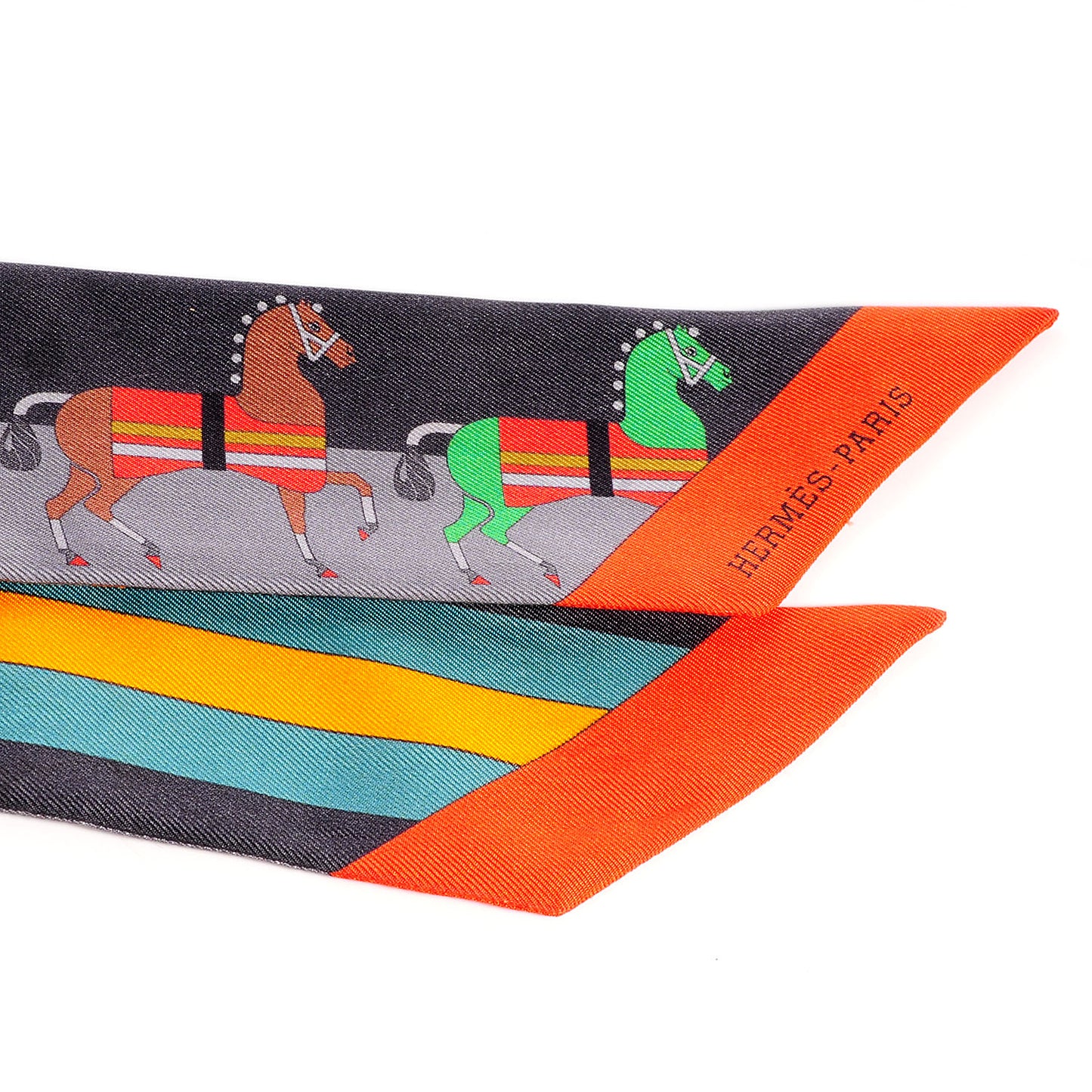 Silk Rocabar Twilly Gris Orange Vert