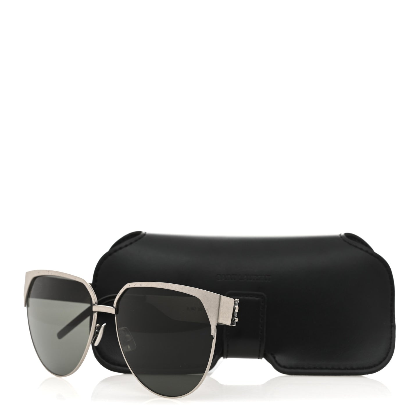 Aged Metal Cat Eye SLM43 Sunglasses Sliver