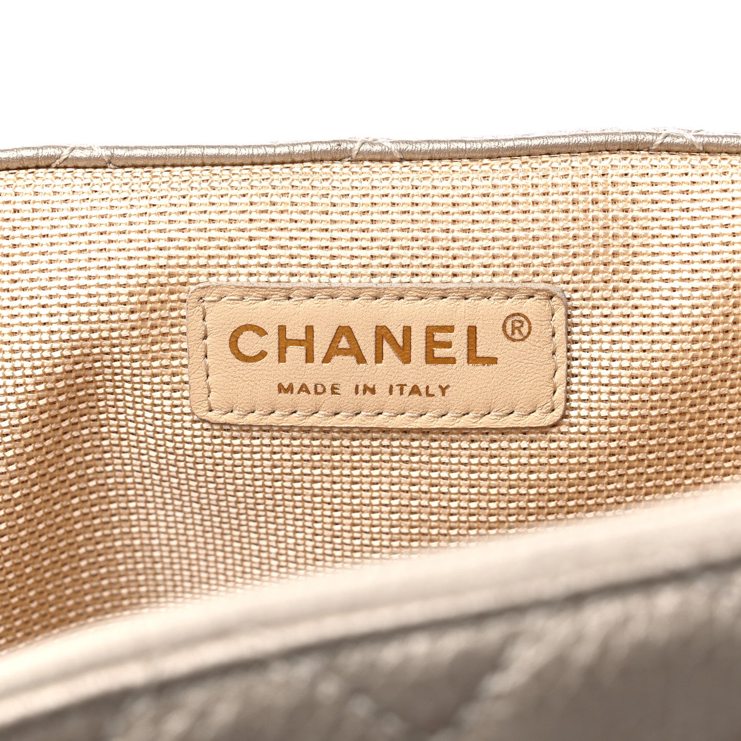 Chanel Metallic Calfskin Quilted XXL Travel Flap Bag Gold 6 of 15