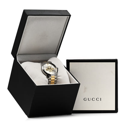 Gucci Stainless Steel 38mm G-Timeless Two Tone Bee Quartz Watch 5 of 5