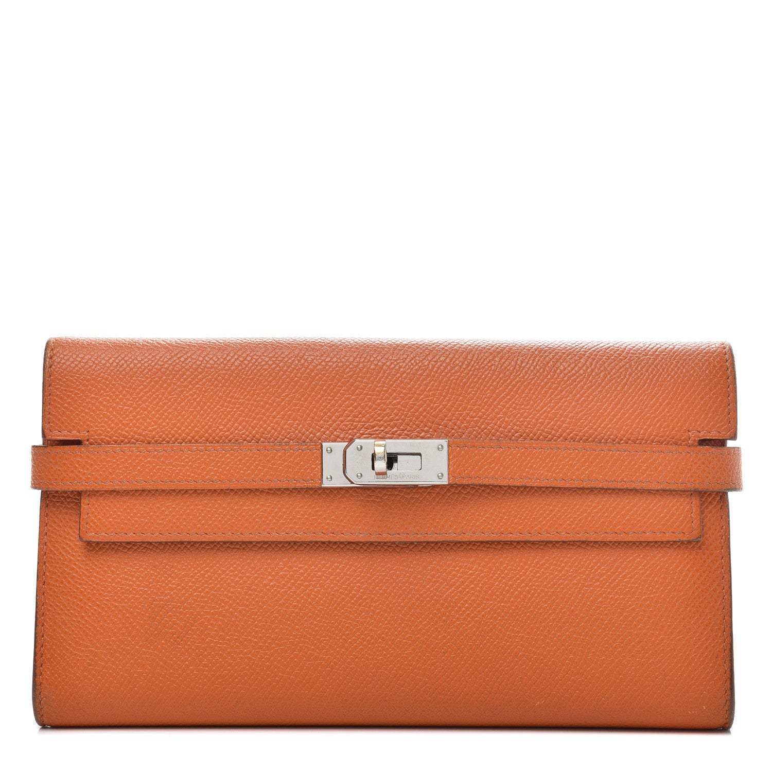 Hermes Epsom Kelly Longue Wallet Orange 1 of 5