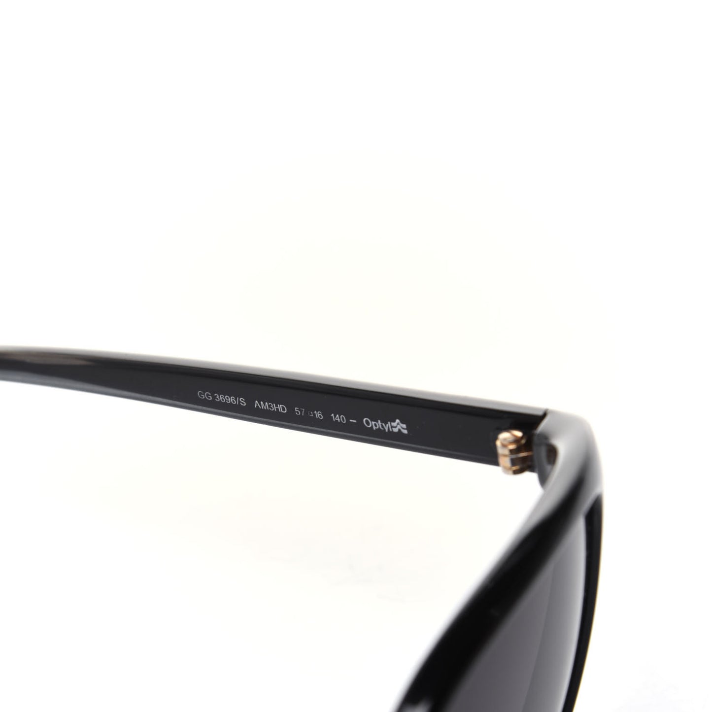Acetate Square Frame Oversized Sunglasses GG3696/S Black