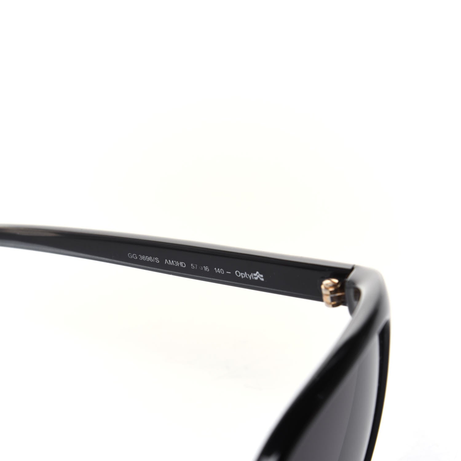 Gucci Acetate Square Frame Oversized Sunglasses GG3696/S Black 5 of 7
