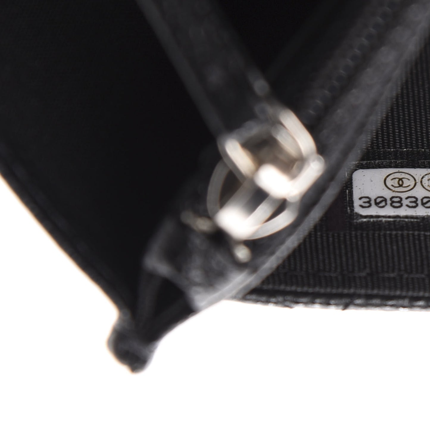Caviar Quilted My Everything Wallet On Chain WOC Black