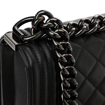 Chanel Calfskin Quilted Small Boy Flap So Black 12 of 12