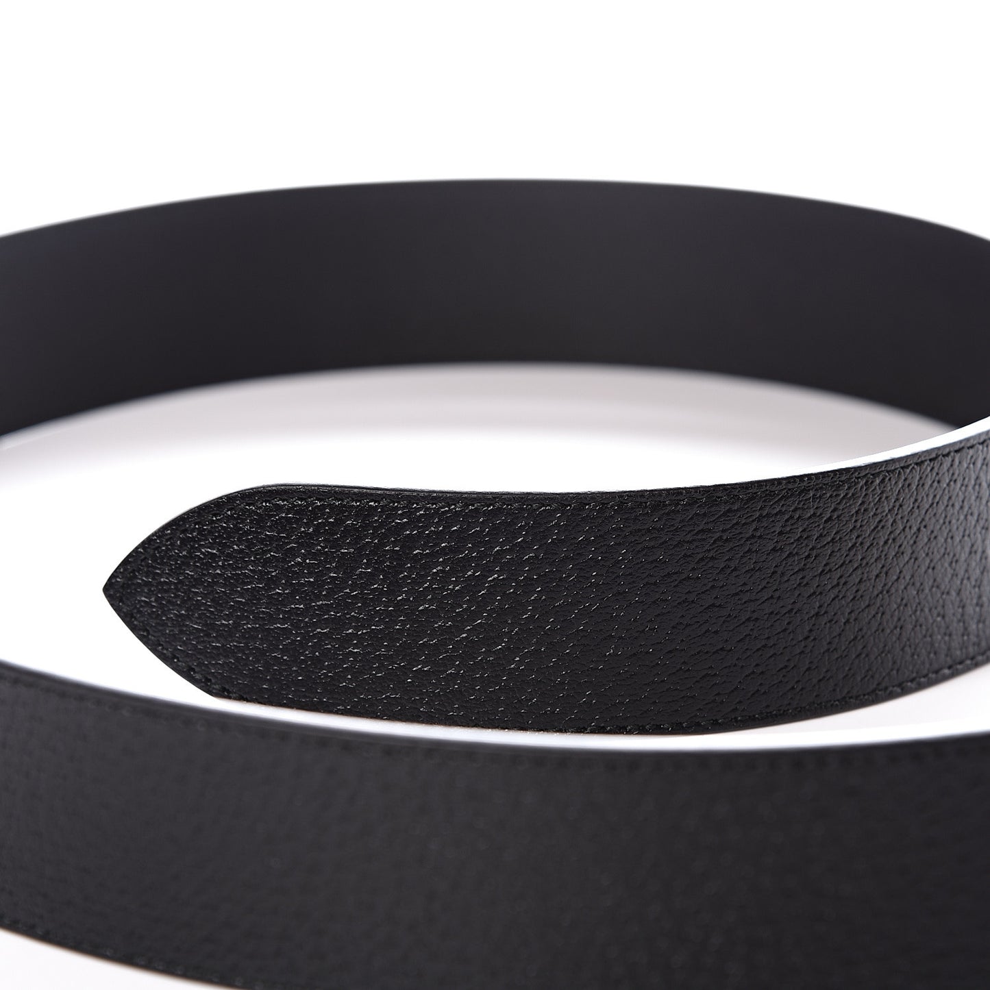 Textured Calfskin Double G 40mm Belt 85 34 Black
