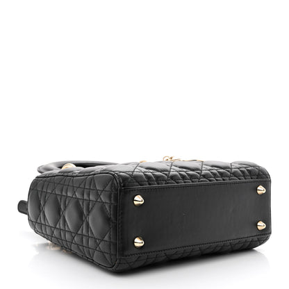 Christian Dior Lambskin Cannage Small Lucky Badges My Lady Dior Black 4 of 10