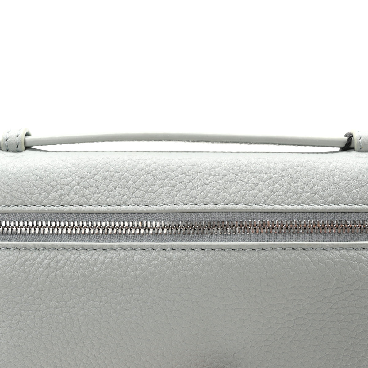Loro Piana Grained Calfskin Extra Pocket Mini Pouch Minty Breeze 8 of 11