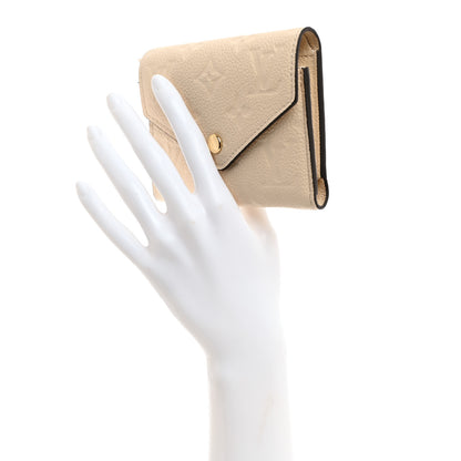 Louis Vuitton Empreinte Victorine Wallet Cream 2 of 7