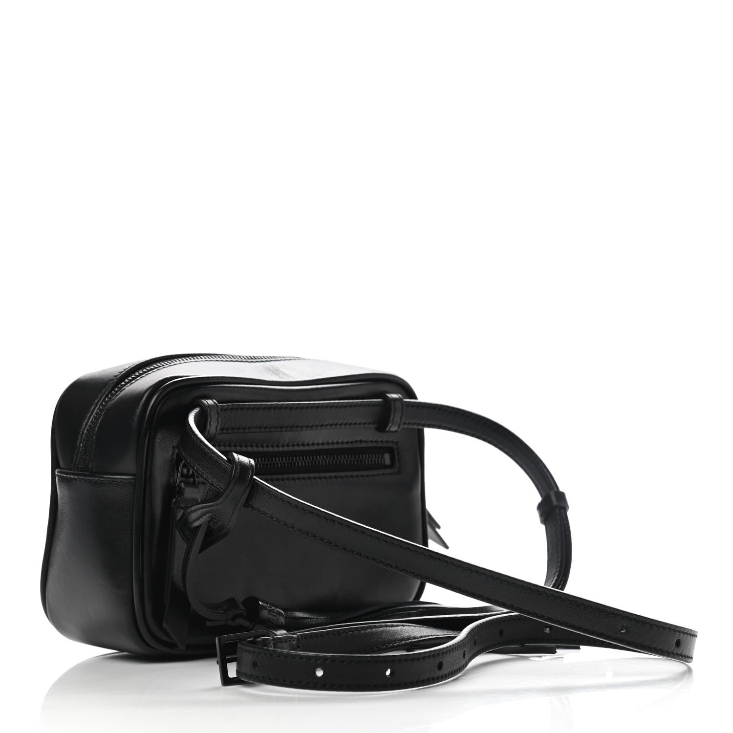 Saint Laurent Calfskin Matelasse Monogram Lou Belt Bag Black 2 of 9