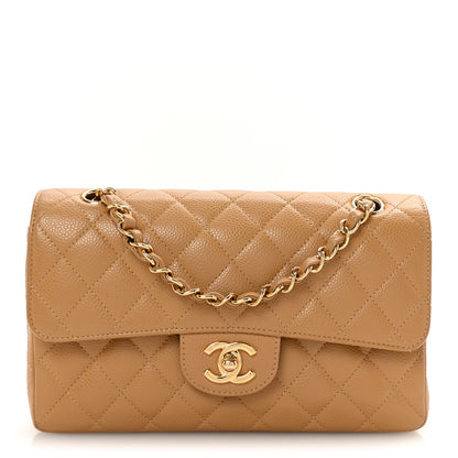 Chanel Caviar Quilted Small Double Flap Beige 1 of 13