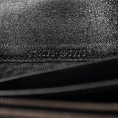 Gucci Calfskin Matelasse GG Marmont Chain Wallet Black 7 of 10