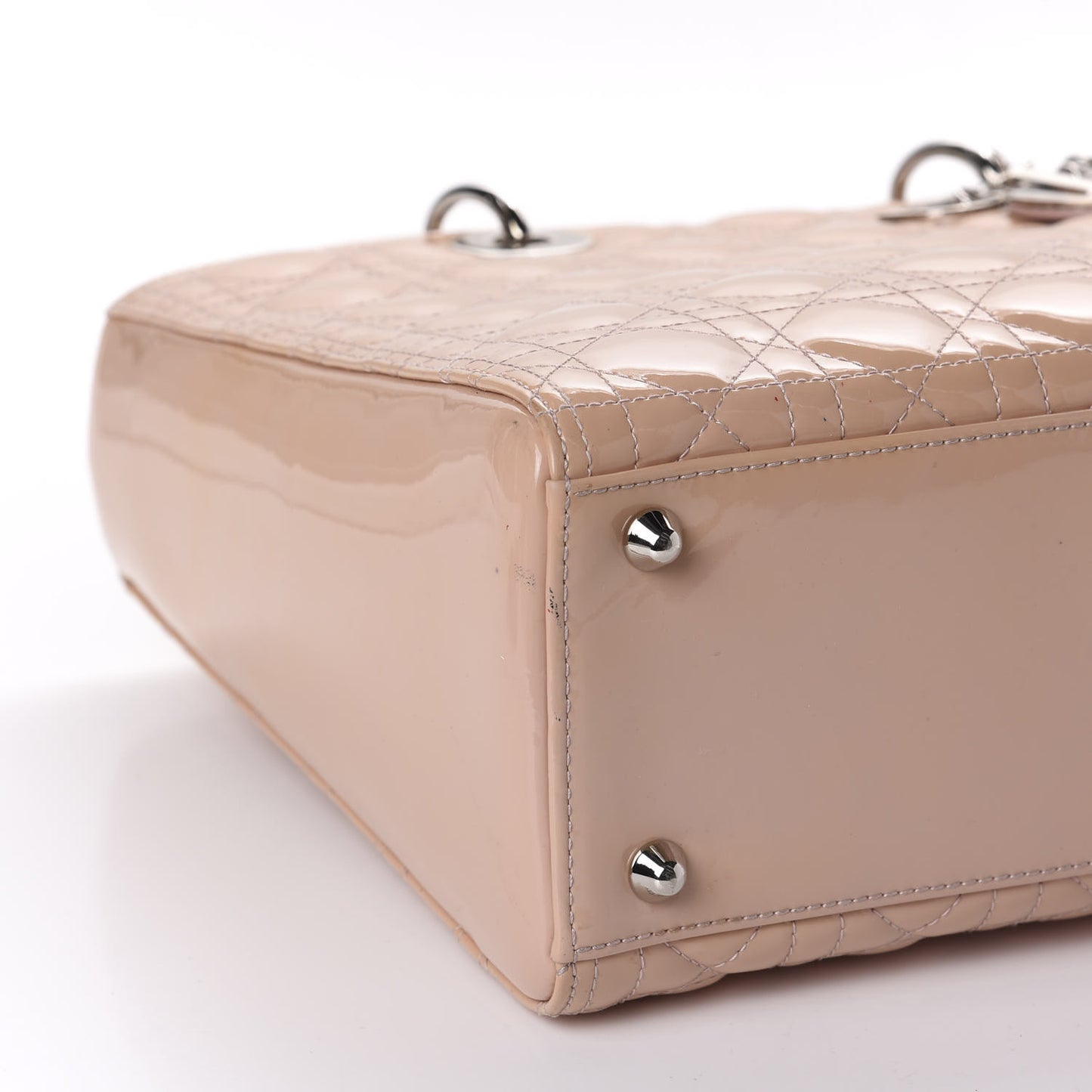Patent Cannage Large Lady Dior Light Pink