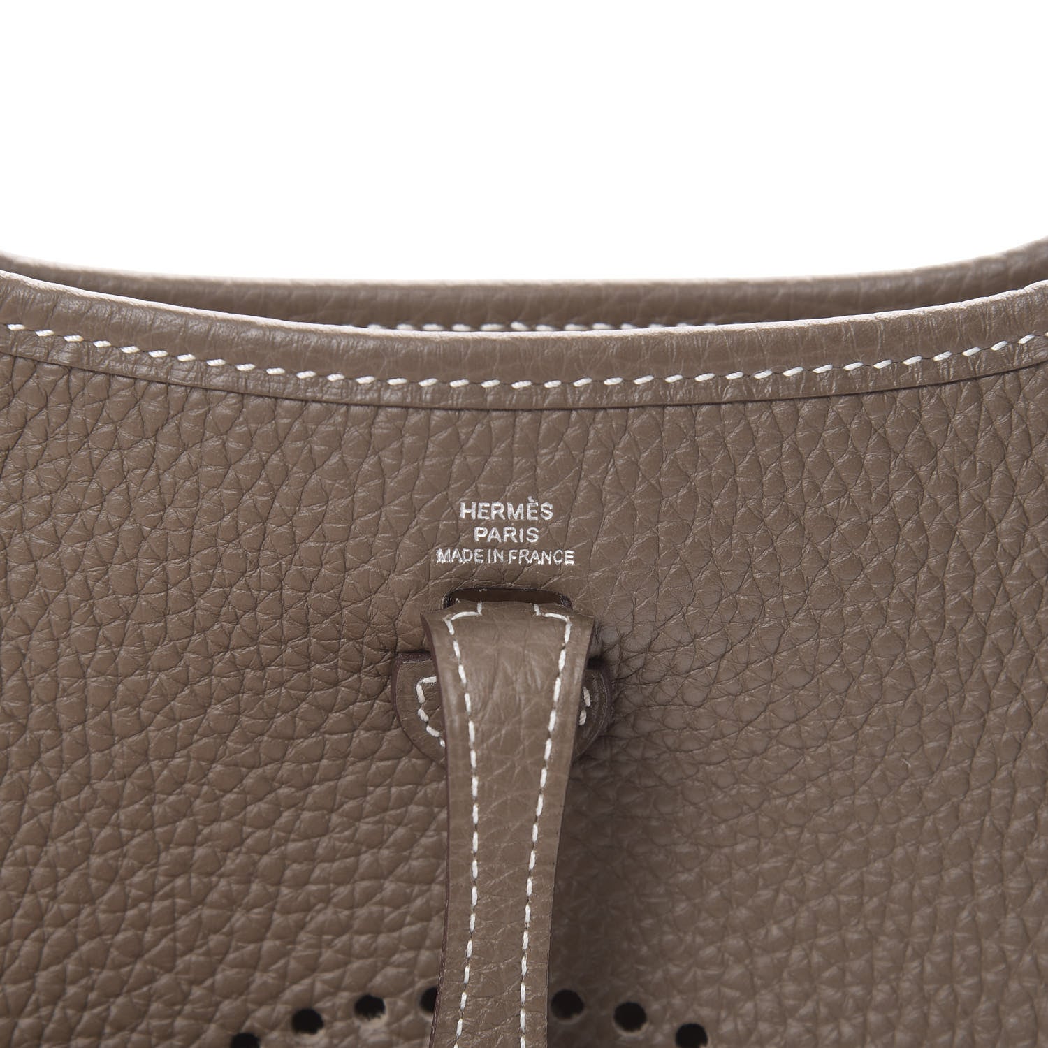 Hermes Taurillon Clemence Amazone Evelyne TPM Etoupe Bleu Indigo 6 of 11