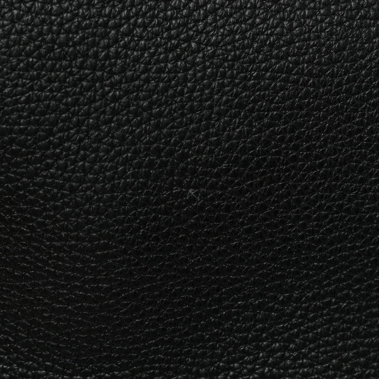 Grained Calfskin Logo Half Moon Hobo Black