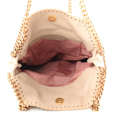 Stella McCartney Shaggy Deer Mini Falabella Fold Over Tote Beige 5 of 9