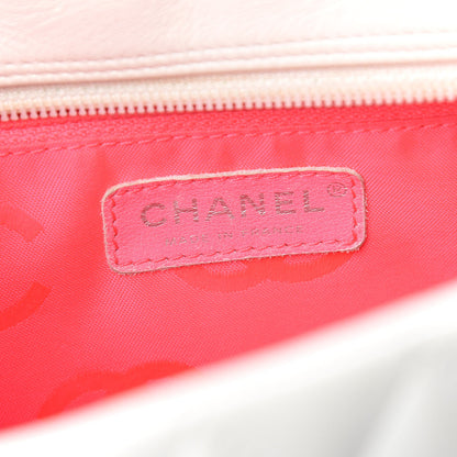 Chanel Calfskin Quilted Large Cambon Bowler White Black 5 of 14