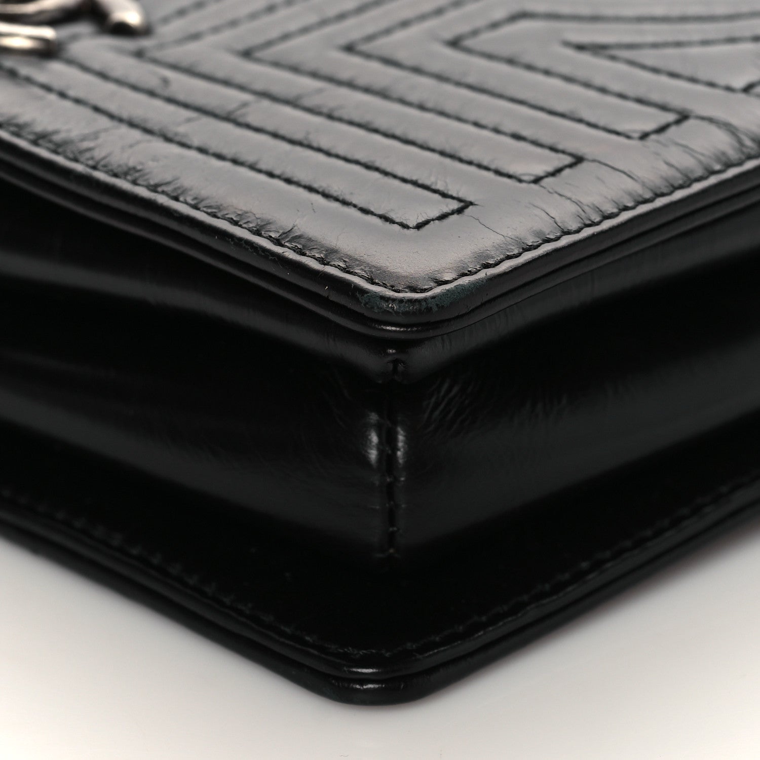 Chanel Glazed Calfskin Quilted Small Korean Garden Flap Black 10 of 10