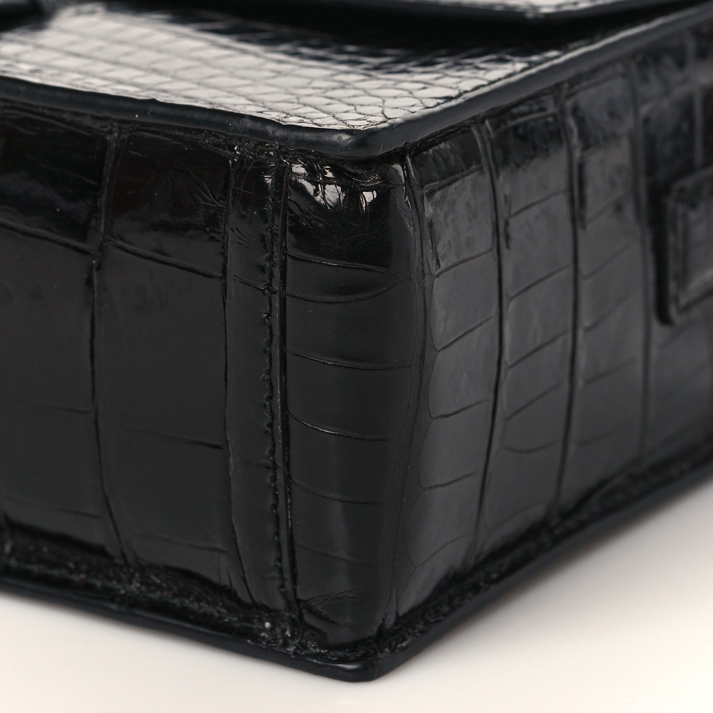 Crocodile Altea Shoulder Bag Black