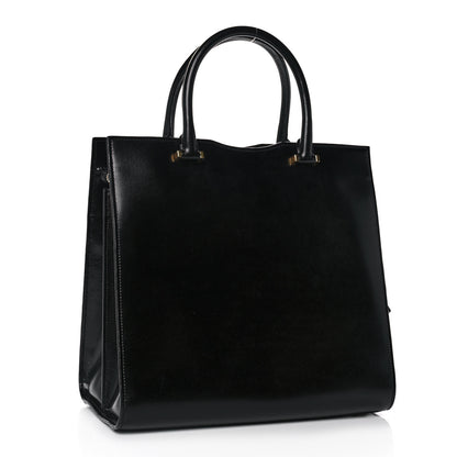 Saint Laurent Shiny Calfskin Large Uptown Tote Black 4 of 15
