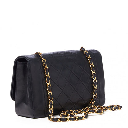 Chanel Lambskin Quilted Medium Single Flap Black 2 of 9