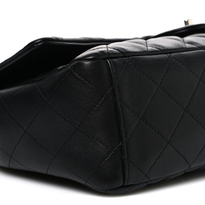 Chanel Lambskin Quilted Maxi Single Flap Black 9 of 10