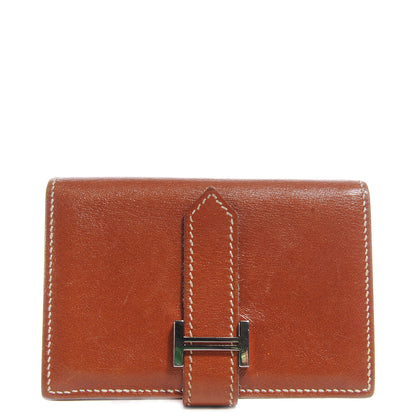 Hermes Veau Tadelakt Mini Bearn Wallet 1 of 7