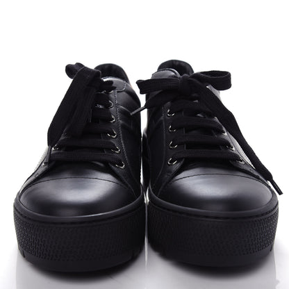 Hermes Calfskin Womens Jungle Love Voltage Sneakers 37.5 Black 5 of 11