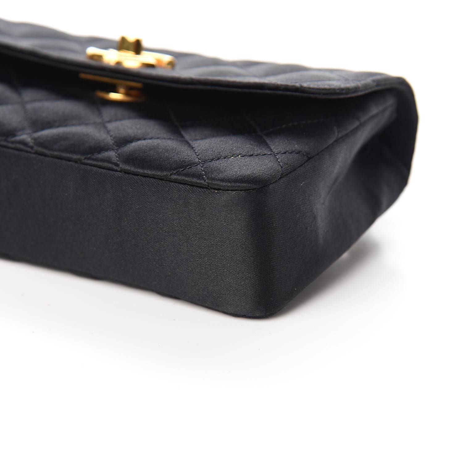 Chanel Satin Quilted Micro Mini Flap Black 11 of 12