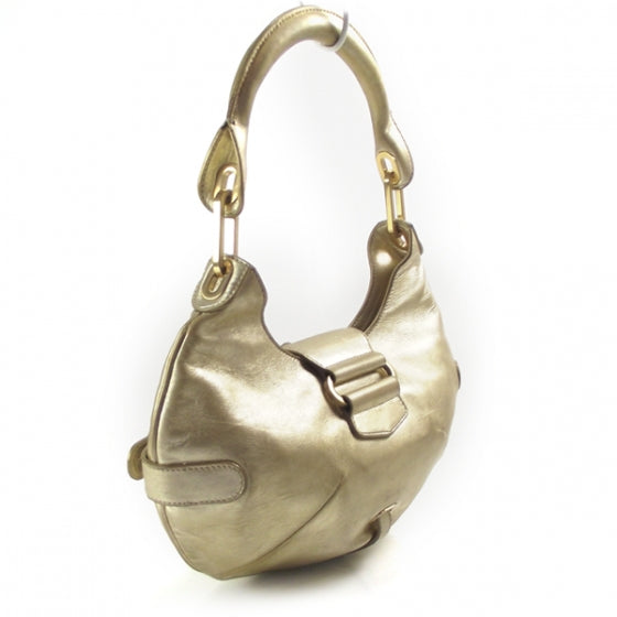 Jimmy Choo Leather Tulita Hobo Gold 3 of 10