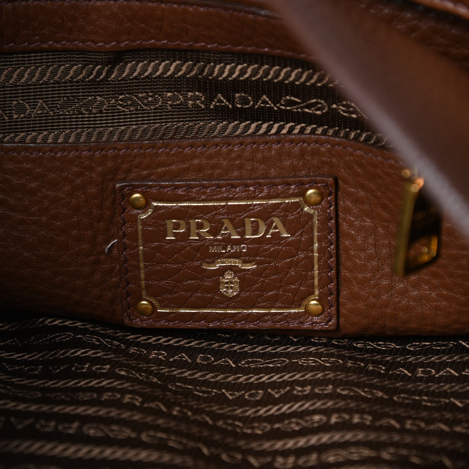 Prada Vitello Daino Pocket Hobo Bruciato 6 of 13