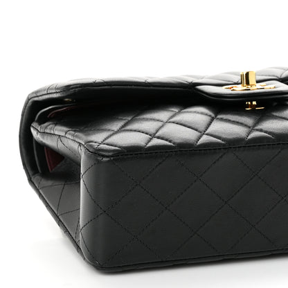 Chanel Lambskin Quilted Small Double Flap Black 9 of 10