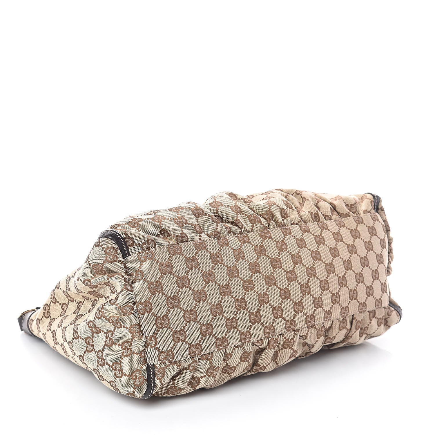 Gucci Monogram Large D Gold Hobo Dark Brown 4 of 9