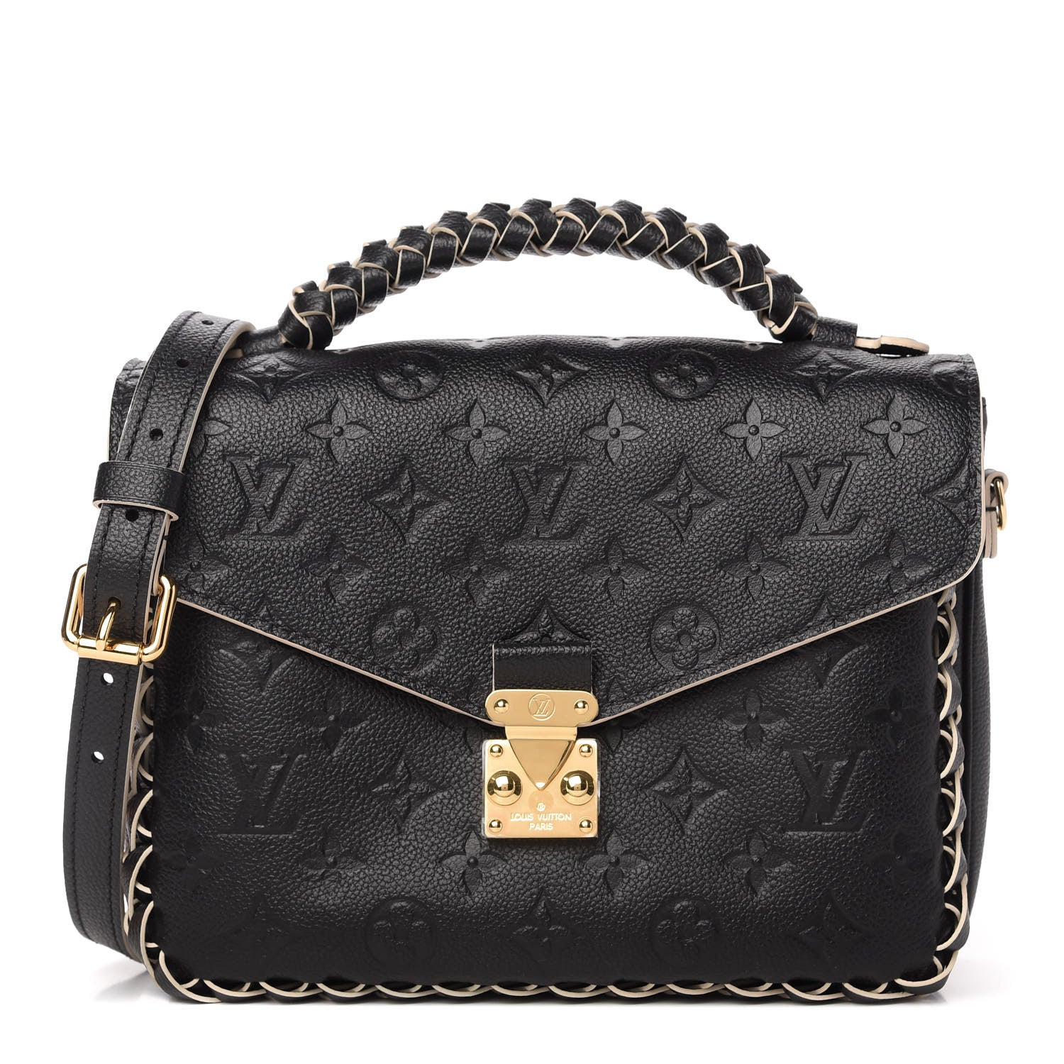 Louis Vuitton Empreinte Braided Pochette Metis Black 1 of 10