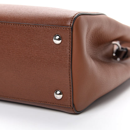 Fendi Vitello Elite Petite 2Jours Tote Walnut 9 of 9