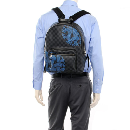 Louis Vuitton Damier Graphite Rope Josh Backpack Blue 2 of 7