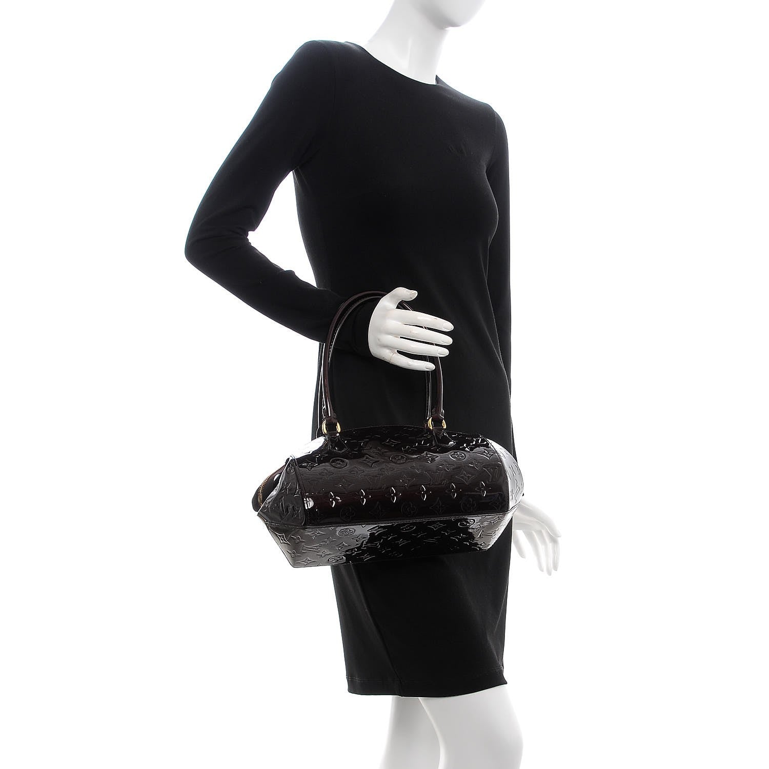 Louis Vuitton Vernis Sherwood PM Amarante 2 of 7