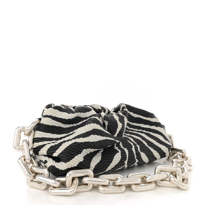 Bottega Veneta Nappa Zebra Print The Pouch Chain White Black 3 of 12