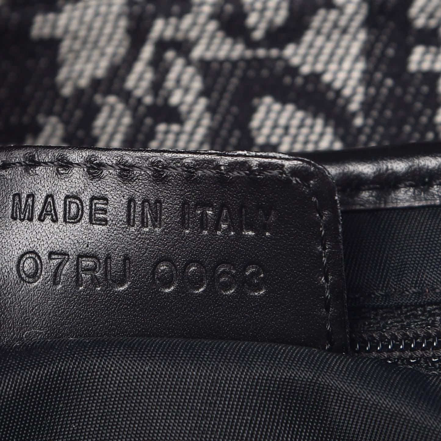 Monogram Saddle Bag Black